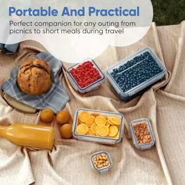 Chefs Path 48 Piece BPA-Free Plastic Food Storage Container Set with 24 Containers and 24 Lids for Kitchen Pantry Organization and Meal Prep