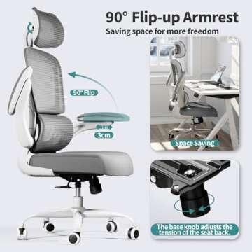 Ergonomic Office Chair - Comfortable, Adjustable, Durable