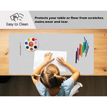 Stylish PU Leather Office Desk Blotter Pad Protector