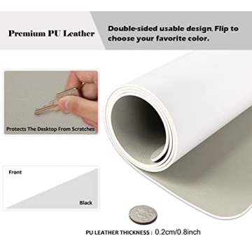 Stylish PU Leather Office Desk Blotter Pad Protector