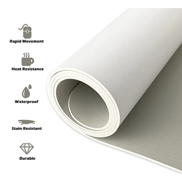 Stylish PU Leather Office Desk Blotter Pad Protector