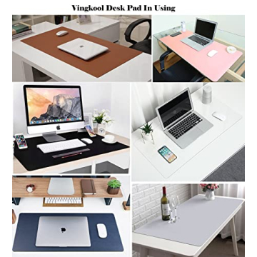 Stylish PU Leather Office Desk Blotter Pad Protector