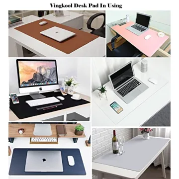 Stylish PU Leather Office Desk Blotter Pad Protector