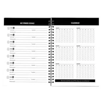 Pink Fitness Journal Workout Book - Fitness Planner - Daily Log Planner - Workout Log Book for Weight Loss, Lifting, WOD for Men & Women to Track Goals & Muscle Gain -Workout Accessories