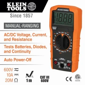 Klein Tools Electrical Test Kit Digital Multimeter Voltage Tester