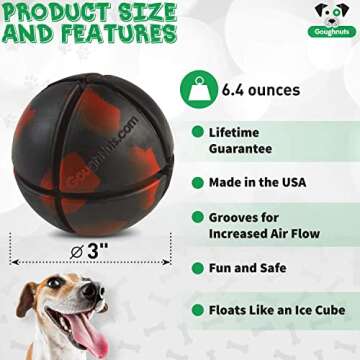 Goughnuts - Interactive Chew Toy for Dogs - Black Ball