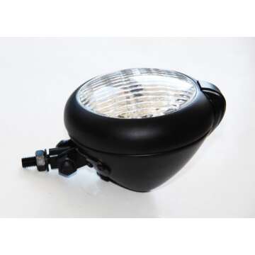 Retro Black Motorcycle Headlight for Custom Bikes