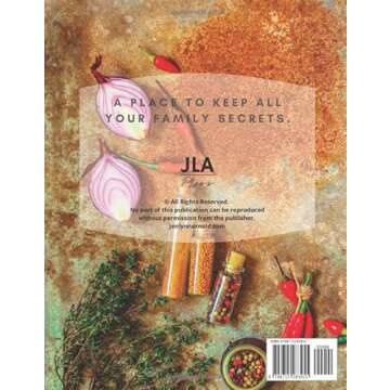 Secret Family Recipes: Cookbook Journal: A place to keep all your family secrets. (Secret Family Rec...