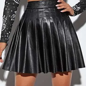 Stylish Women's Leather Mini Skirt for Night Out