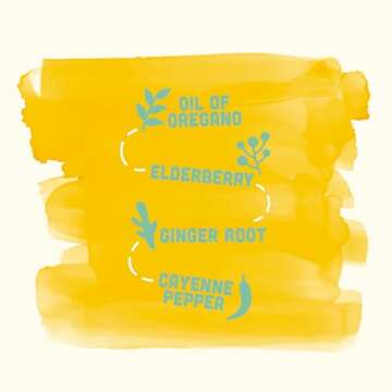 Vive Organic Immune Support Shot, Cold-Pressed Ginger, Elderberry, & Oil of Oregano, Gluten Free, Ve...