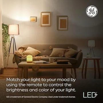 GE LED+ Color Changing Light Bulbs - Remote Control, Versatile