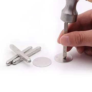 Tlimus 12pcs Flower Theme Metal Stamps, 6MM (1/4”) Metal Stamping Tools DIY Arts and Crafts Supplies Stamping Accessories, Leather & Wood Stamps