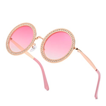 Sparkling ADE WU Rhinestone Sunglasses for Festive Glam