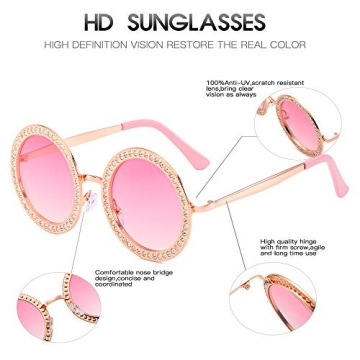 Sparkling ADE WU Rhinestone Sunglasses for Festive Glam