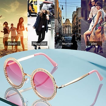 Sparkling ADE WU Rhinestone Sunglasses for Festive Glam