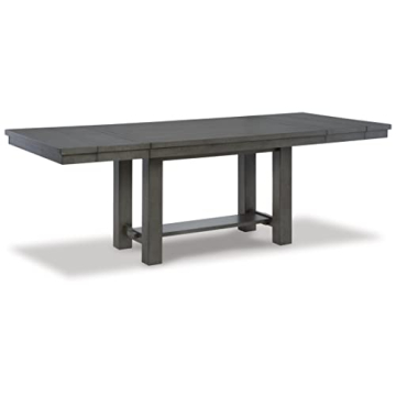 Myshanna Modern Gray Dining Extension Table by Ashley