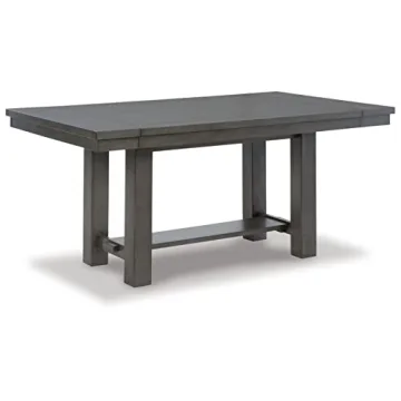 Myshanna Modern Gray Dining Extension Table by Ashley