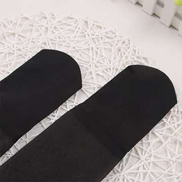 IZYJOY Women Warm Fleece Lined Sheer Thick Tights, Thermal Translucent Pantyhose, Winter Stretchy High Waist Slim Leggings (Thin / 90g, Black-Pantyhose)