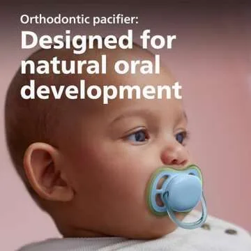 Philips Avent Ultra Air Pacifier - 4 x Light, Breathable Baby Pacifiers for Babies Aged 0-6 Months, BPA Free with Sterilizer Carry Case (Model SCF085/49)