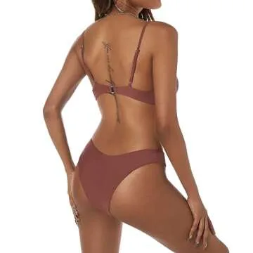 Stylish ZAFUL Knot Front Bikini Set for Women