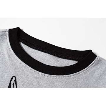 Big Girls Boy Easter Pajamas Kids Gray Rabbit Cotton Pjs Size 8