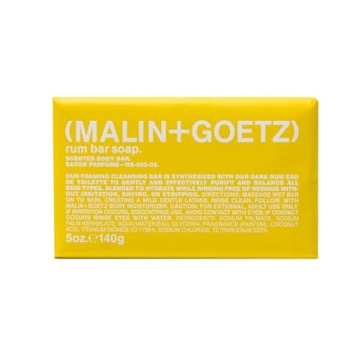 Malin + Goetz Rum Bar Soap, 5 Oz - Luxurious Vegan Soap for Body & Hands