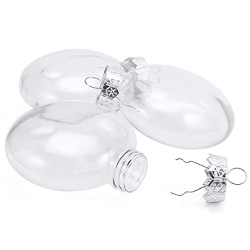 Auihiay Clear Plastic Ornament Discs for DIY Crafts