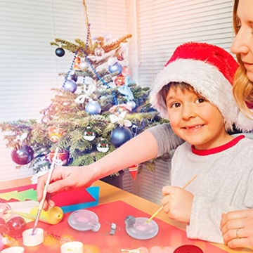 Auihiay Clear Plastic Ornament Discs for DIY Crafts