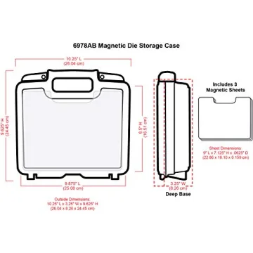ArtBin Magnetic Die Storage Organizer for Crafters