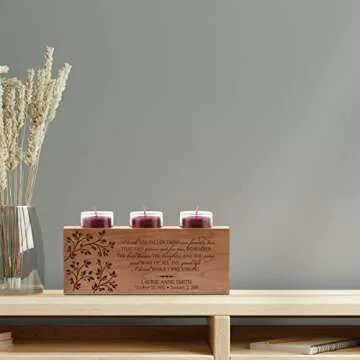 Personalized Memorial Candle Holder for Sympathy Gifts