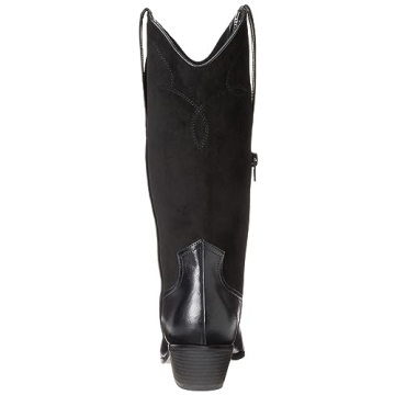 Stylish Black Western Boots by The Drop - Comfort & Fashion