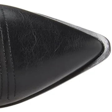 Stylish Black Western Boots by The Drop - Comfort & Fashion