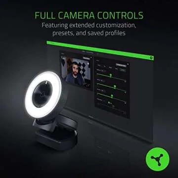 Razer Kiyo Full HD Webcam with Adjustable LED Light