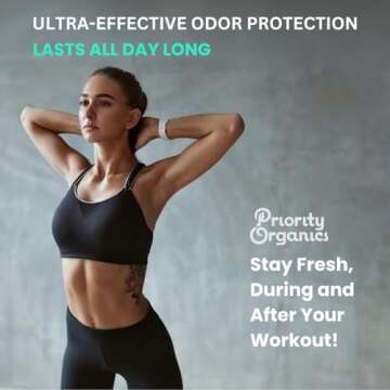 Priority Organics - 24 Hour Fresh Scent - Aluminum Free Deodorant - Natural Deodorant - Organic Deodorant - Deodorant for Men & Women - Non Toxic Deodorant
