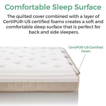 Thrive Finale 10-Inch Innerspring Twin Mattress - 3 Zone Individually Encased Pocket Coils - CertiPUR-US Certified Foam - Best Affordable Bed - Guest Room Beds and Kids - Made in USA - Twin XL Size