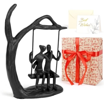Kresecioo Romantic Couple Statue - Perfect Anniversary Gift