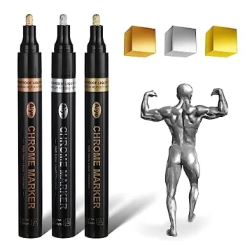 Mirror Chrome Markers Set for Arts and Crafts - 3 Colors