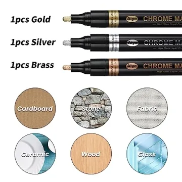 Mirror Chrome Markers Set for Arts and Crafts - 3 Colors