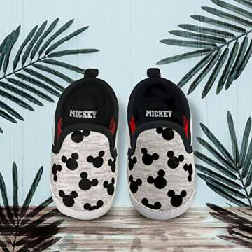 Cozy Disney Mickey Mouse Infant Slippers for Tiny Feet
