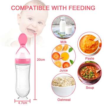 Food Feeder Baby Fruit Feeder Pacifier (3 Pcs) with 6 Different Sized Silicone Pacifiers 2 PCS Silic...