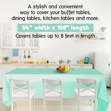 Durable Pastel Plastic Table Covers for Every Event