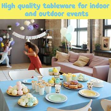 Durable Pastel Plastic Table Covers for Every Event