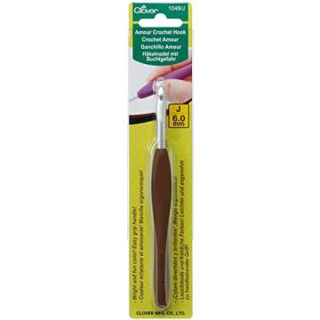 1049/J Crochet Hook AMOUR - Size J for Perfect Stitches