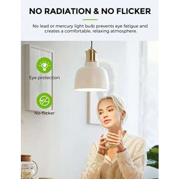 LOHAS A21 Bright LED Light Bulb, 150W-200W Equivalent LED Bulbs, 23 Watt Garage Light Bulbs, Daylight 5000K, 2500 Lumen High Watt Super Bright Porch Light Bulb, Non-Dimmable, for Home Lighting, 4 Pack