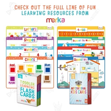 Merka Toddler Flash Cards for Early Learning Fun