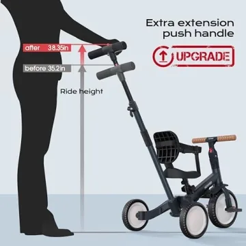 Newyoo Tricycle for Toddlers 1-3 - Safe & Fun First Bike