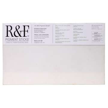 R&F Handmade Paints Professional Oil Pigment Stick Set of 12 Colors