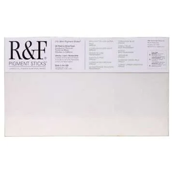 R&F Handmade Paints Professional Oil Pigment Stick Set of 12 Colors