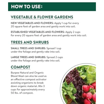 Burpee Organic Blood Meal Fertilizer for Healthy Plants