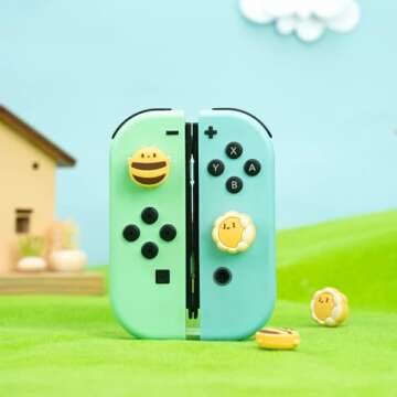 GeekShare Cute Silicone Joy Con Caps for Nintendo Switch